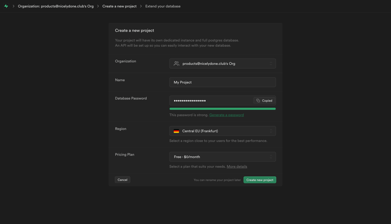 Supabase
			       ux ui design