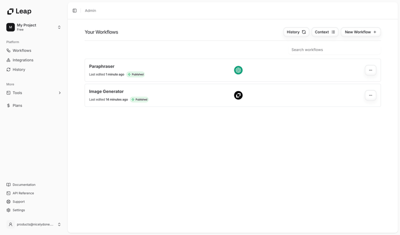 Leap
			 ux ui design