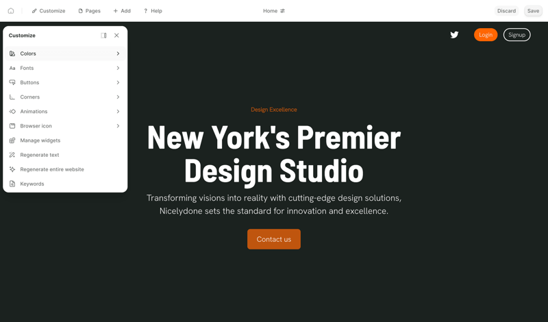 Durable screen example