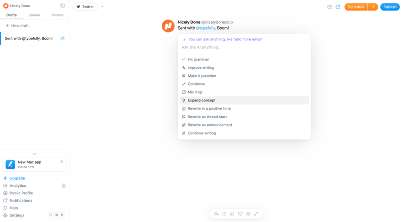 Typefully
			     ux ui design
