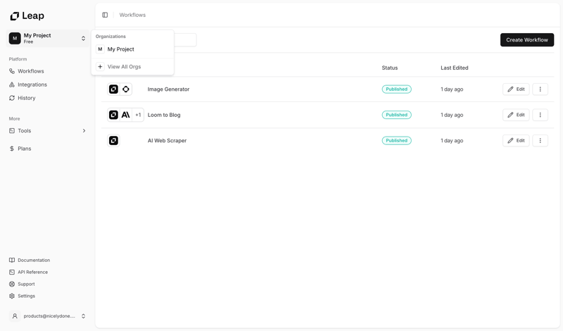 Leap
			 ux ui design