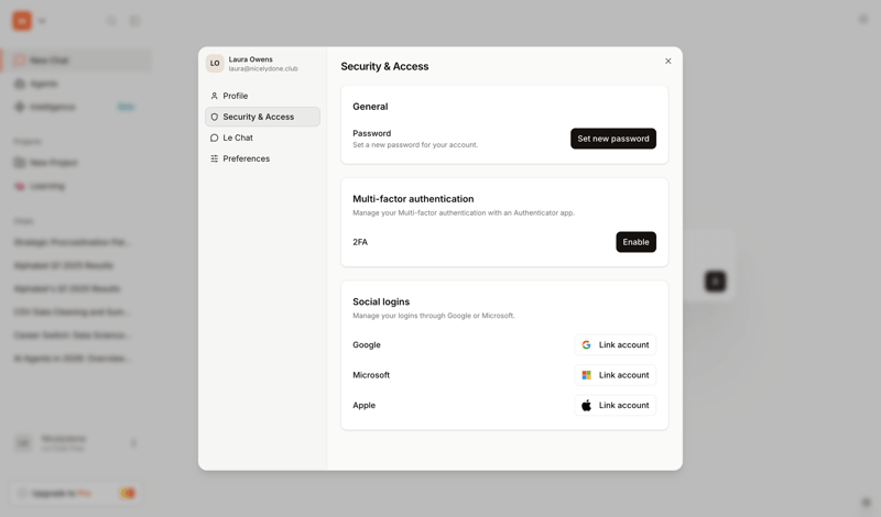 Mistral screen example