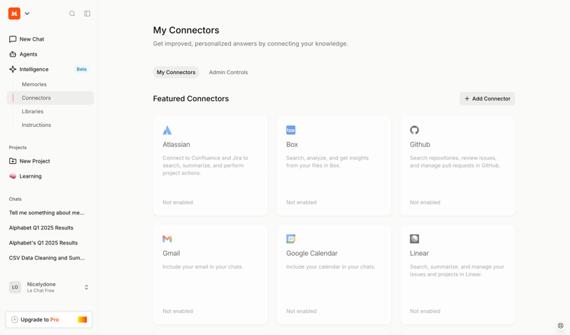 Mistral screen example