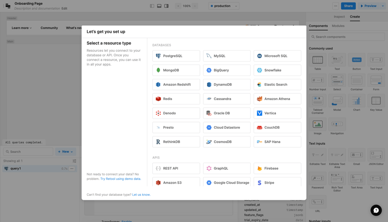 Retool
			       ux ui design