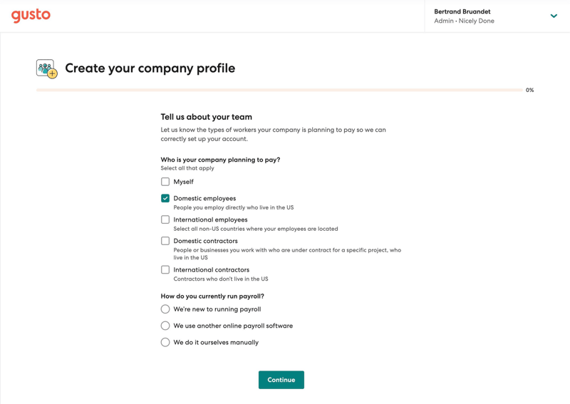 Gusto
			      ux ui design
