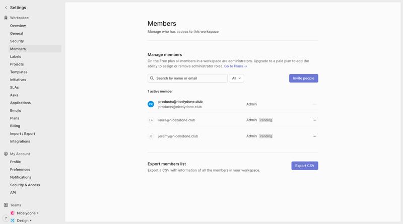 Linear
			              ux ui design