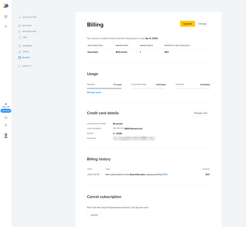 Productboard
			          ux ui design