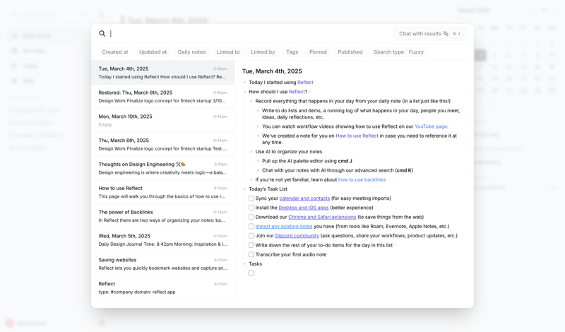 Reflect
			      ux ui design