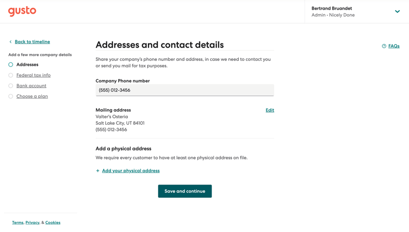 Gusto
			    ux ui design