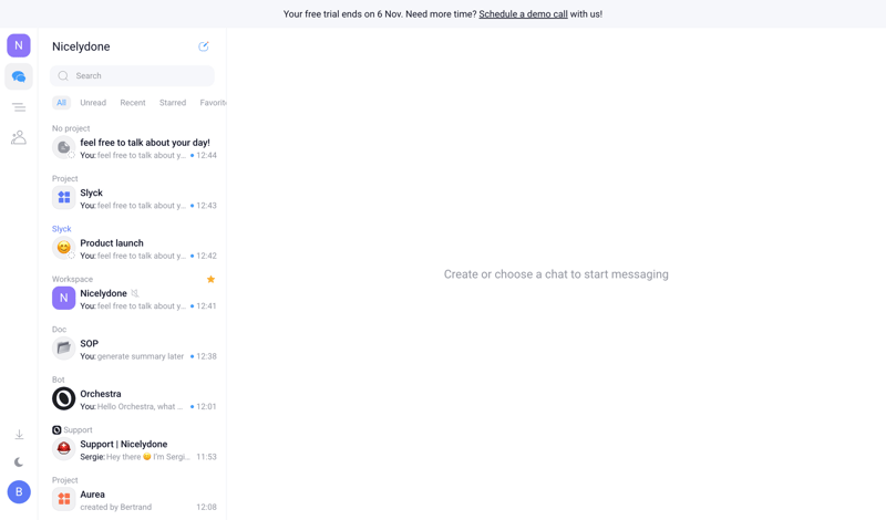 Orchestra screen example