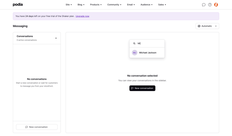 Podia
			            ux ui design