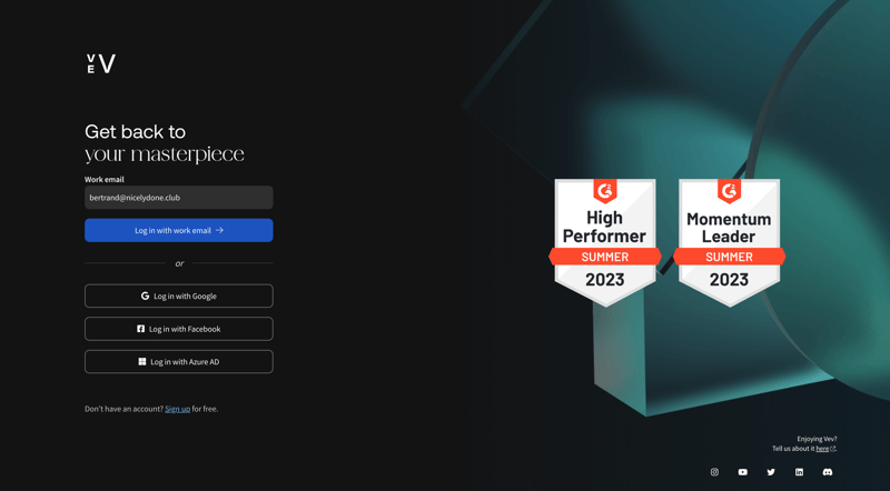 Vev
			        ux ui design