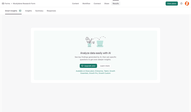 Typeform screen example