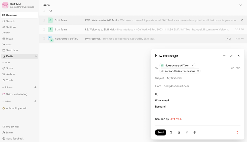 Skiff
			       ux ui design