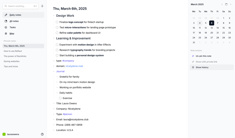 Reflect
			         ux ui design
