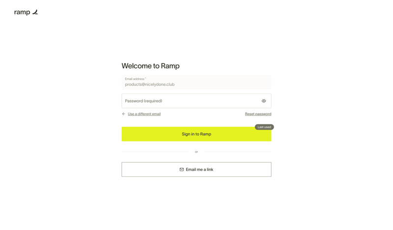 Ramp
			            ux ui design