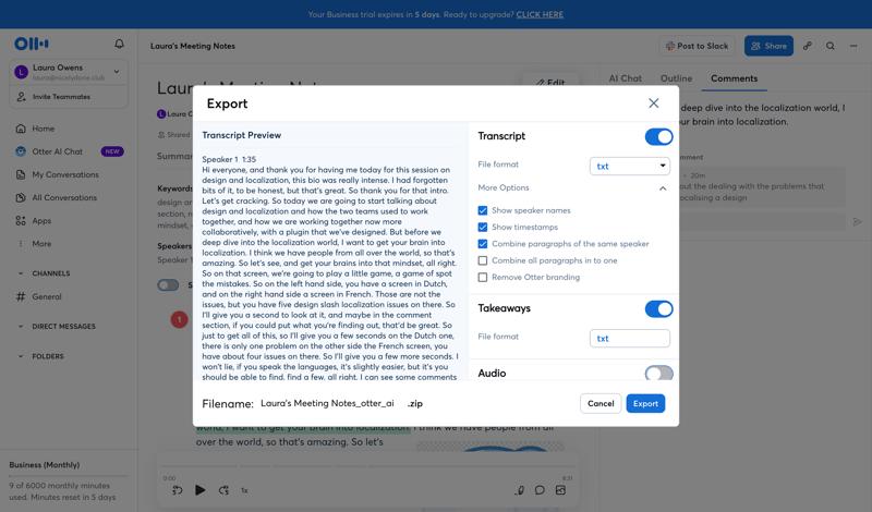 Otter
			           ux ui design