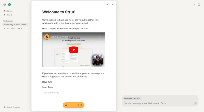 Strut
			   ux ui design