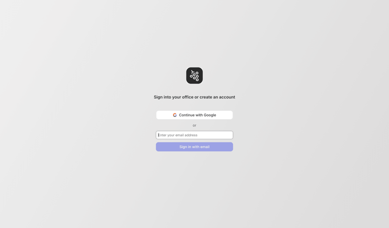 Gather screen example