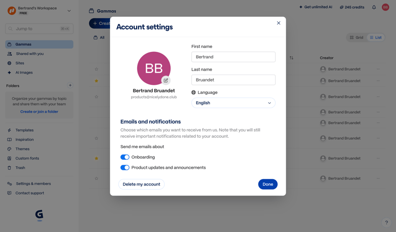 Gamma
			      ux ui design