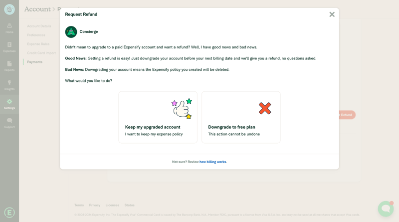 Expensify
			     ux ui design