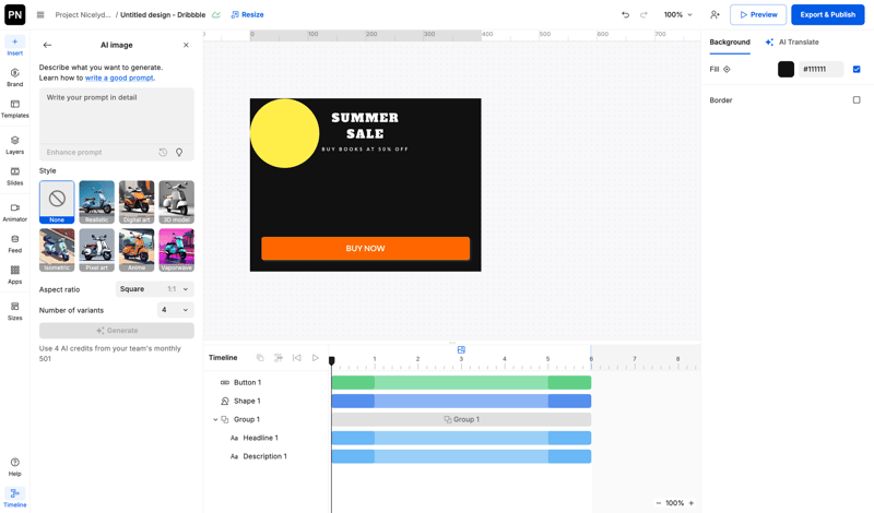 Creatopy screen example