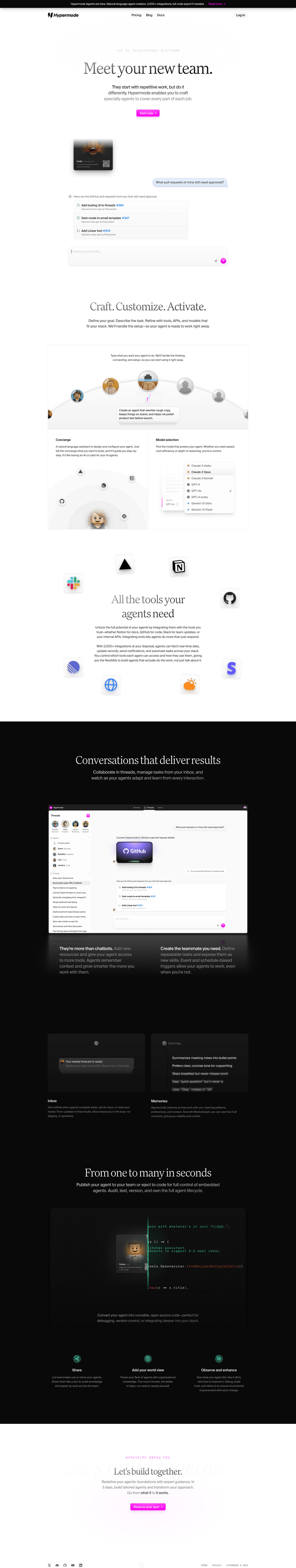 Hypermode screen example