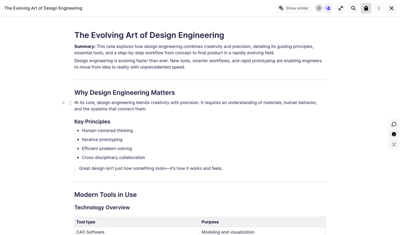 Fabric screen example