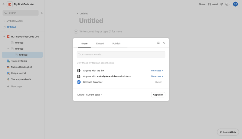 Coda
			         ux ui design