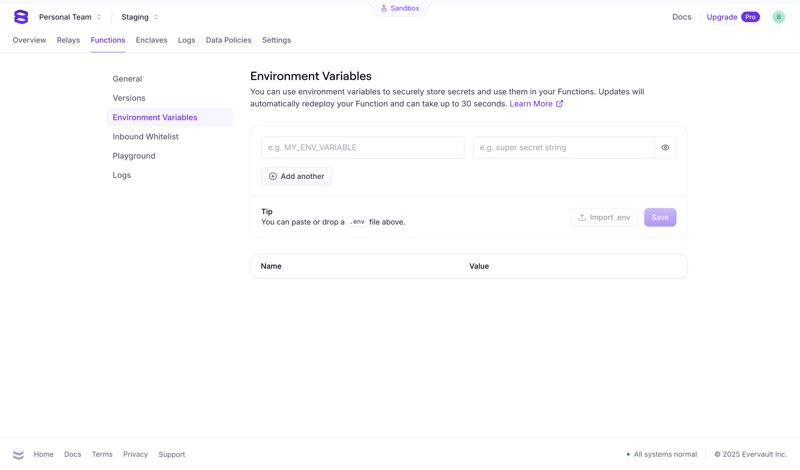 Evervault
			          ux ui design