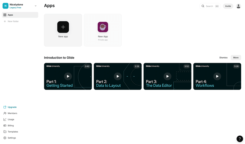 Glide
			   ux ui design