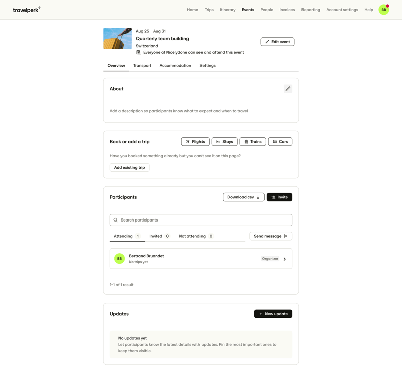 Travelperk screen example
