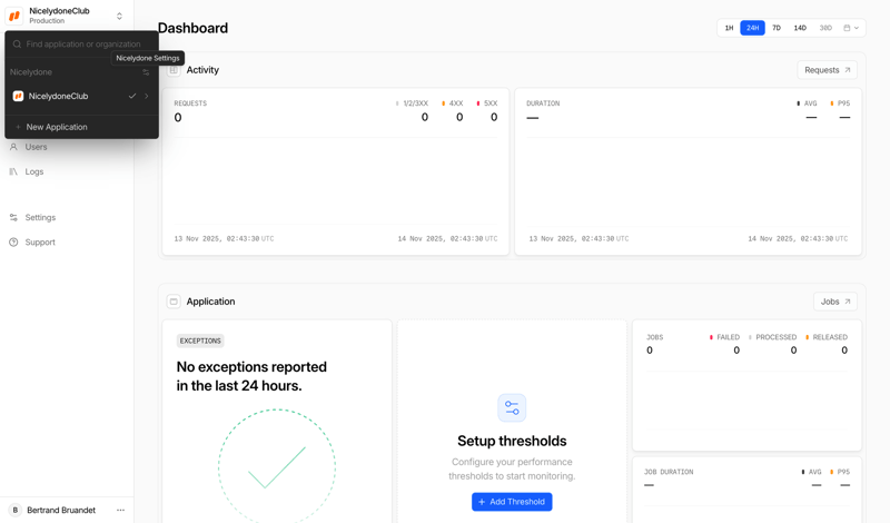 Nightwatch screen example