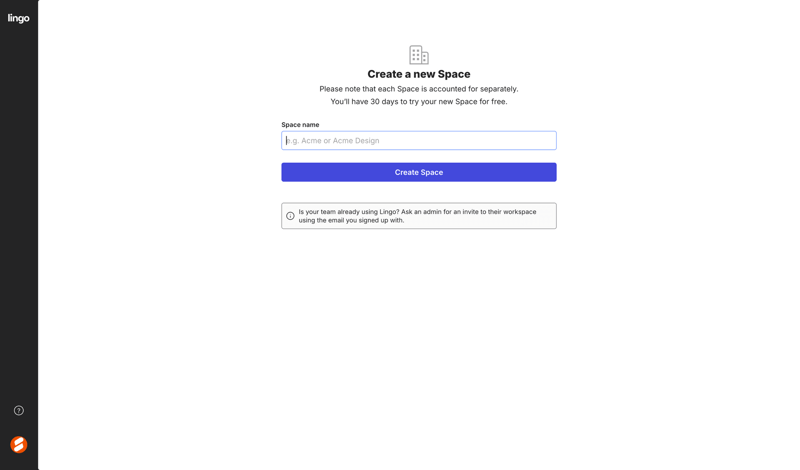 Lingo screen example