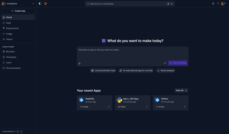 Replit
			         ux ui design