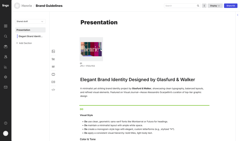 Lingo
			       ux ui design