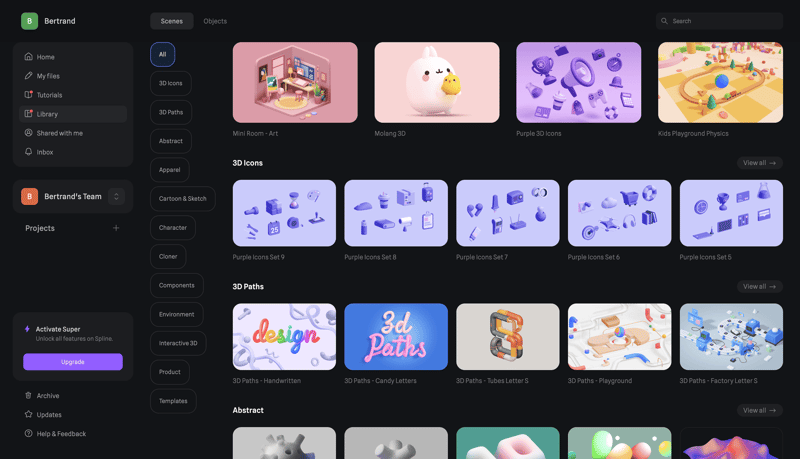 Spline
			         ux ui design