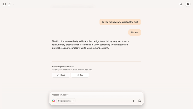 Copilot
			       ux ui design