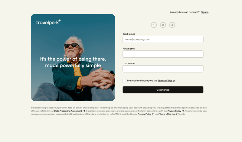Travelperk screen example