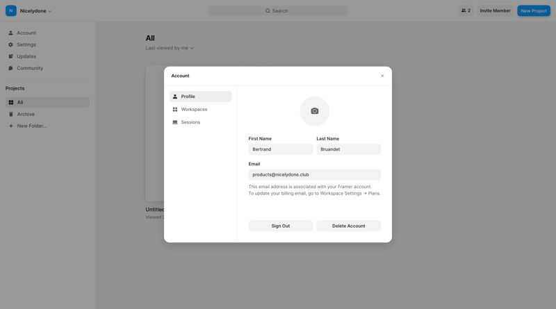 Framer
			           ux ui design