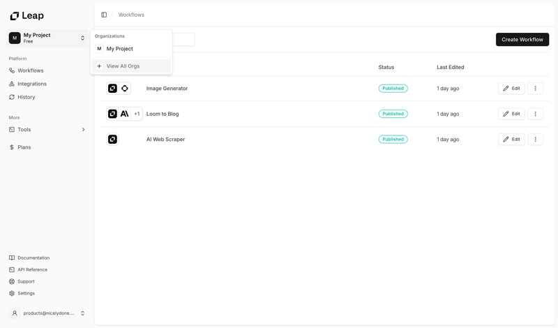 Leap
			    ux ui design