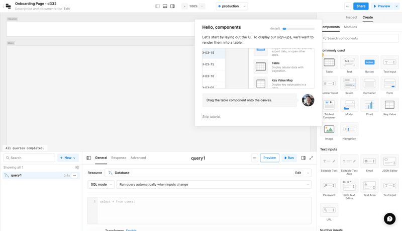 Retool
			            ux ui design