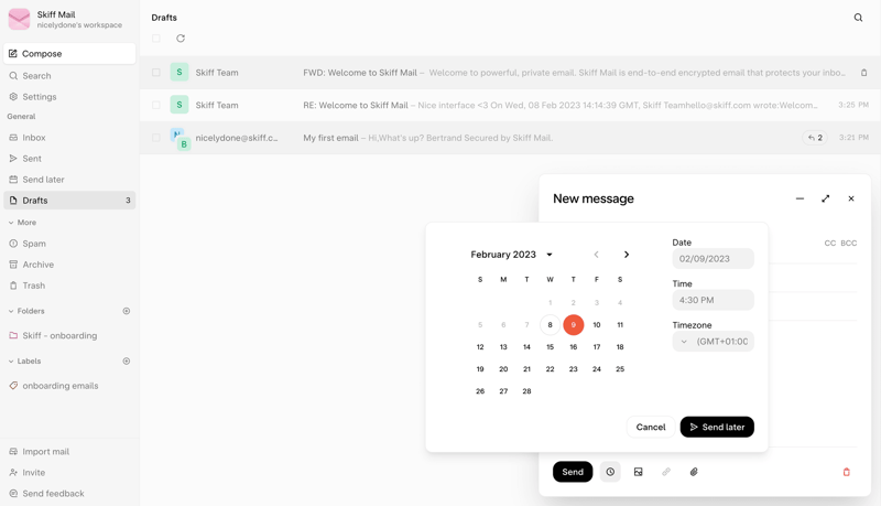 Skiff
			          ux ui design