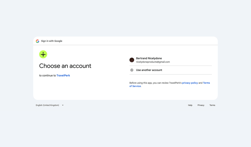 Travelperk screen example