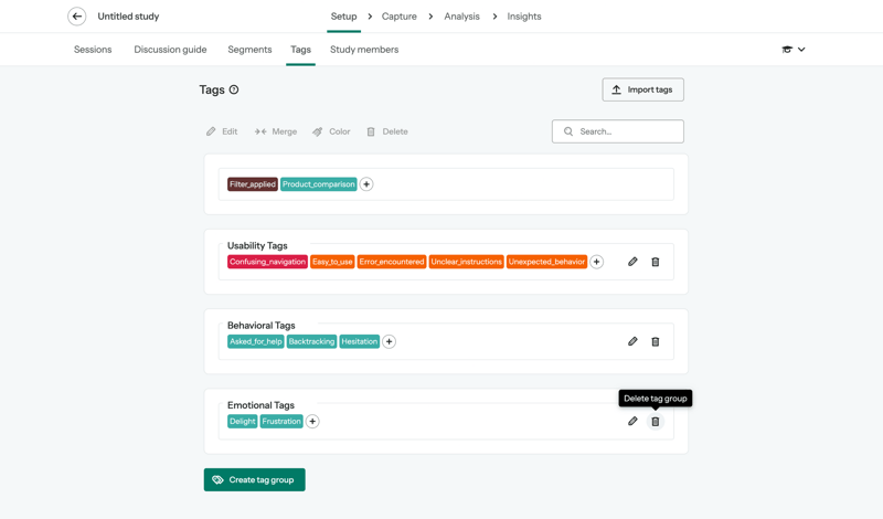 Optimal screen example