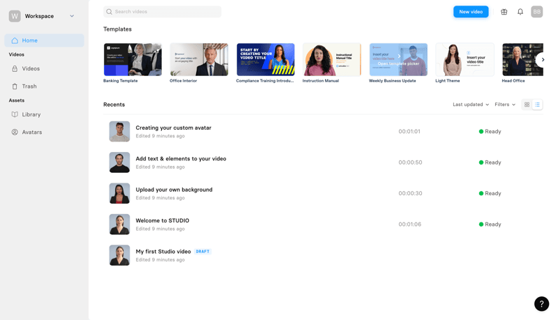 Synthesia
			         ux ui design
