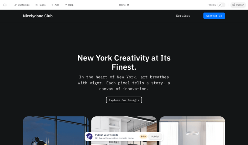Durable screen example