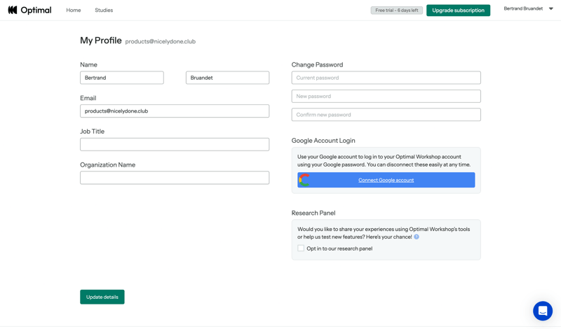 Optimal
			      ux ui design