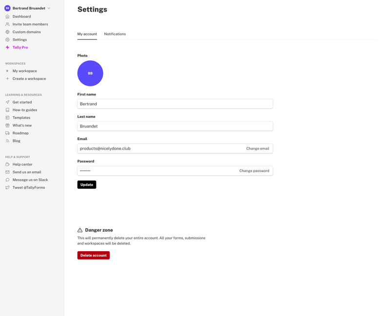 Tally
			        ux ui design