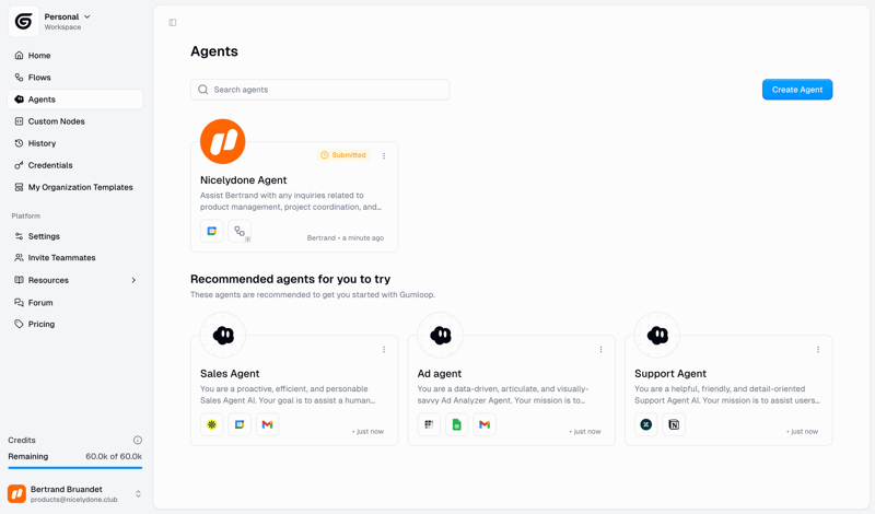Gumloop screen example